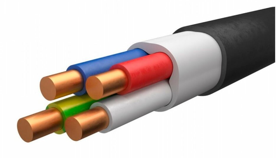 Кабель силовой ВВГнг(А)-LS 4х10,0ок(N, PE) - 0,66 ГОСТ 31996-2012 (ККЗ) 10m