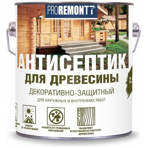 Антисептик Proremontt деревозащитное средство бесцветный 2,5 л Лк-00004607