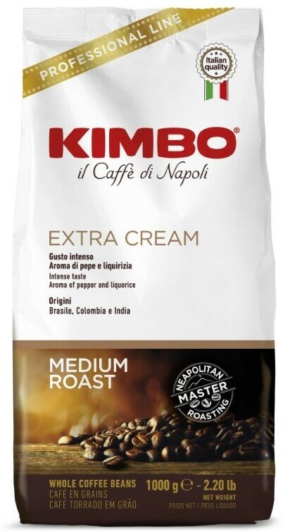 Кофе в зернах Kimbo Extra Cream, 1 кг