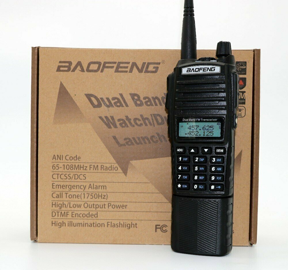 Рация Baofeng UV-82 8W (2 режима мощности) с батареей 3800 мАч (UV-82 8W)