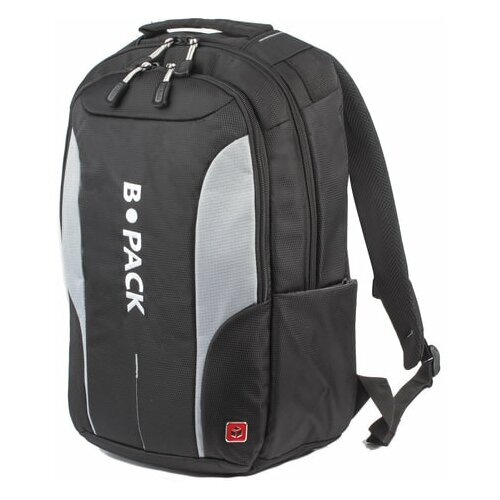 фото Рюкзак b-pack "s-04" (би-пак) универсальный, с отделением для ноутбука, влагостойкий, черный, 45х29х16 см, 226950, 1 шт.