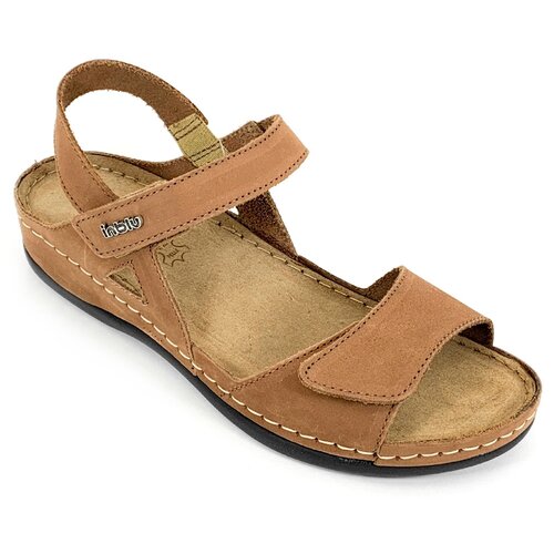 фото Сандалии из натуральной кожи inblu 06-2a коричневого цвета (размер 40 / 25см)