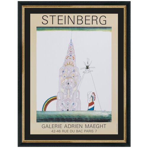 Постер в раме G&C art studio RP7796L/BL/624BLG 560х760