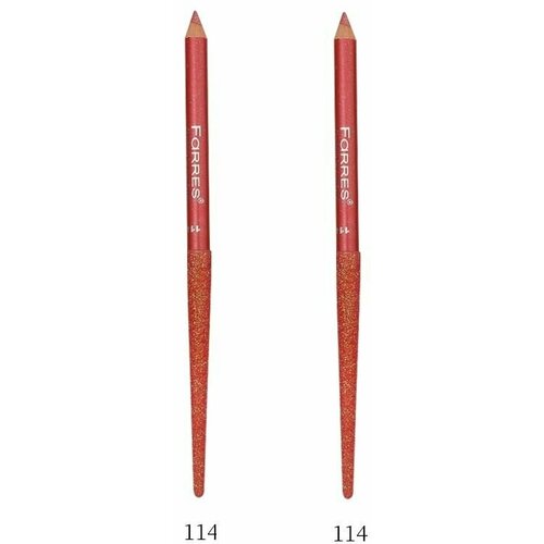 карандаш для глаз розовый Карандаш для глаз с блёстками Farres (Фаррес) MB017-114 - Светло-Розовый х 2шт