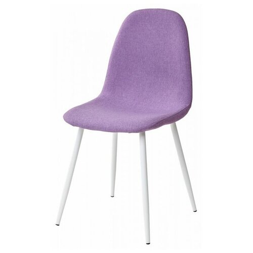 Стул CASSIOPEIA G064-16 сиреневый, ткань/ белый каркас