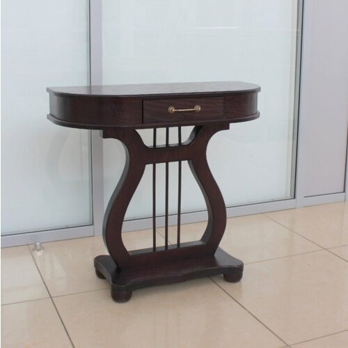 Консоль арфа / консоль классическая с ящиком / венге