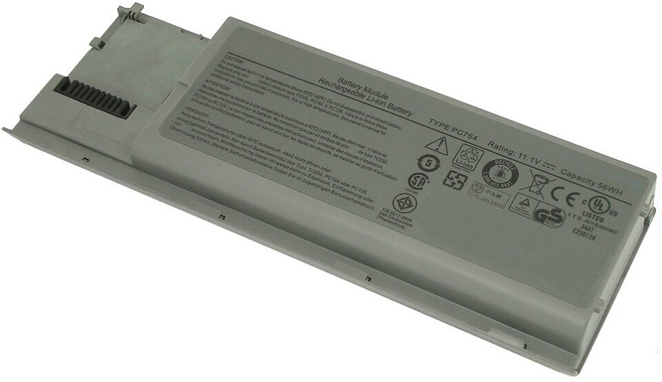 Аккумуляторная батарея для ноутбука Dell Latitude D620, D630 56Wh