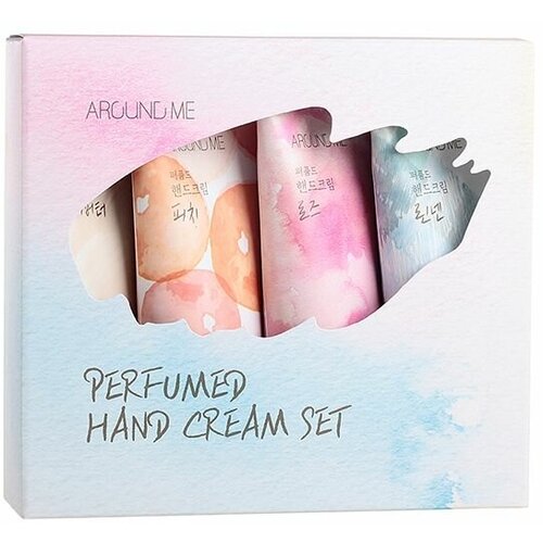 Welcos Around Me Perfumed Hand Cream Set Набор парфюмированных кремов для рук 4шт.