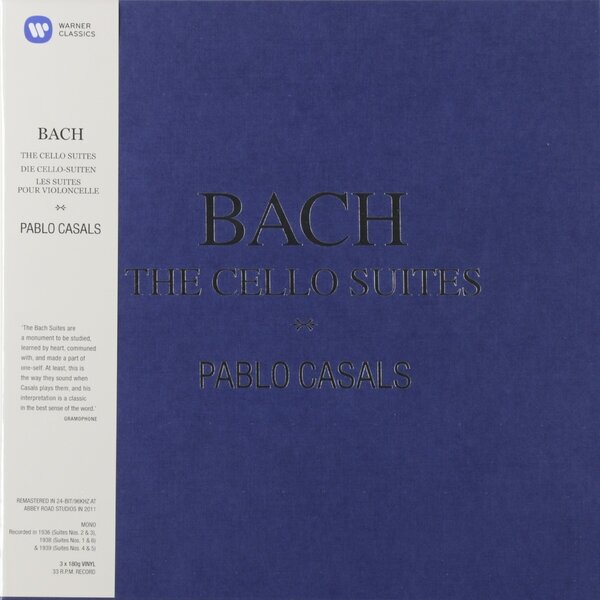BACH BACHPablo Casals - : The Cello Suites (3 LP) Warner Classic - фото №4