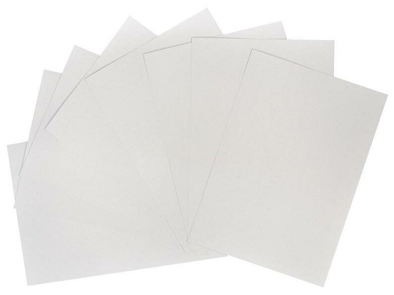 Картон белый немелованный (нарезанный, 200 листов, А4)