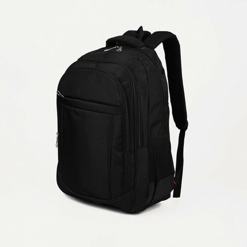 Рюкзак мужской, Marat, 3 отдела на молниях, 3 наружных кармана, цвет чёрный