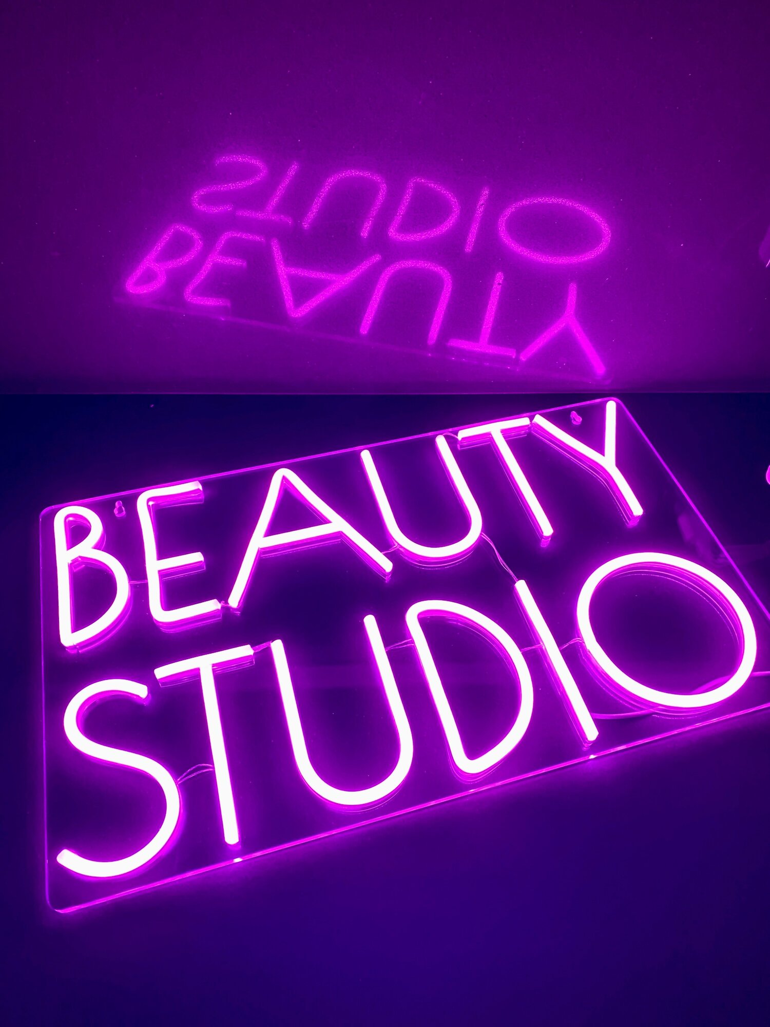 Неоновая вывеска BEAUTY STUDIO/ Неоновый декоративный светильник Ledcube/ неоновая надпись - фотография № 2