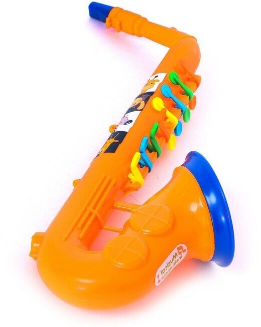 Игрушка музыкальная «Саксафон: Зверята», цвета микс, в пакете
