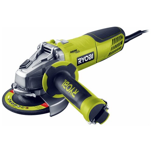 УШМ RYOBI RAG950-125S, 950 Вт, 125 мм