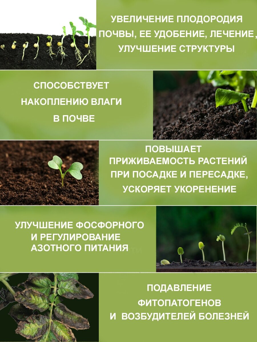 Улучшитель почвы "Биогридрогель-КМЕ" bioDSO концентрат 1000 мл - фотография № 3