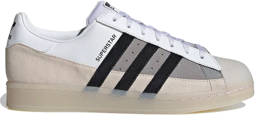 Кеды adidas Superstar, размер 9 UK, белый, бежевый