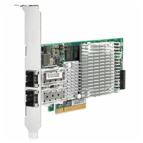 Сетевая карта HP NC522SFP, 10Gb, 2x SFP+ ch dp t ssop48 dip48 adapter ic51 0562 1387 test socket tssop48 to dip48 programmer adapter pitch 0 635mm width 7 6mm 11 2mm