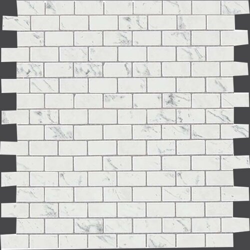 Мозаика керамическая 29.8x29.8 Atlas Concorde Marvel Carrara P. Mosaico Lapp. Burattato +23625