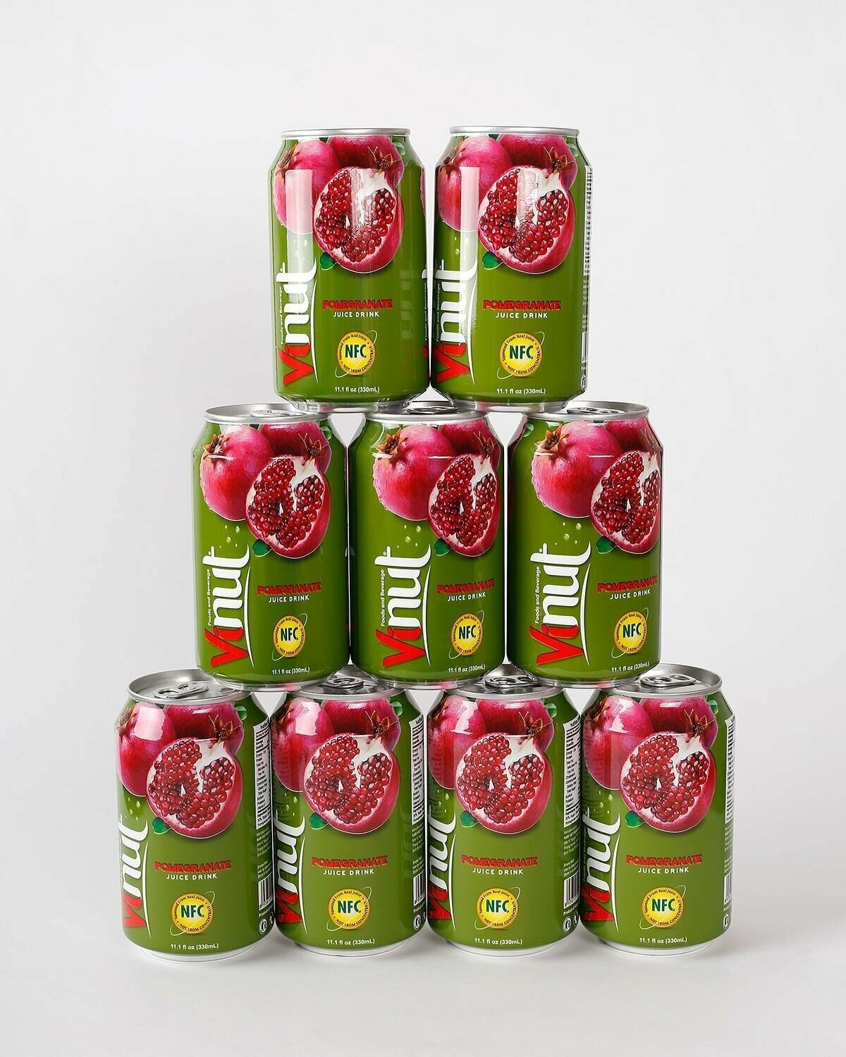 Напиток ВиНут с соком граната Pomegranate juice drink, 330мл х 9 шт. VINUT Вьетнам - фотография № 5