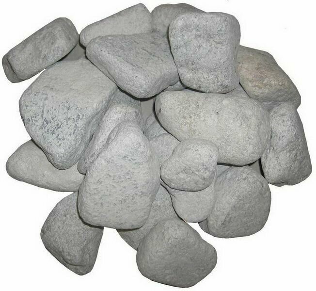 Камень для бани Талькохлорит (20кг обвалованный)
