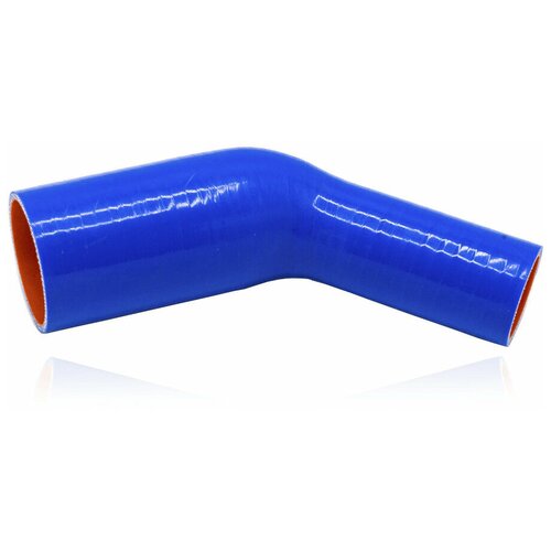 Патрубок силиконовый с переходом, угол 45 градусов, d51x76, L150x150