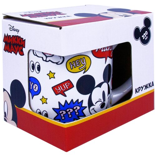 фото Кружка в подарочной упаковке 220 мл "mickey mouse" (микки маус) дизайн 6, фарфор nd play