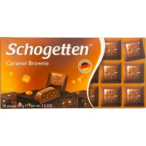 Шоколад Schogetten Молочный Caramel Brownie 100г