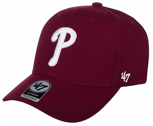 Бейсболка 47 BRAND арт. B-MVP19WBV Philadelphia Phillies MLB (бордовый), размер ONE