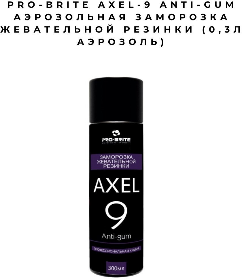 Pro-Brite Axel-9 Anti-gum Аэрозольная заморозка жевательной резинки (0,3л аэрозоль)