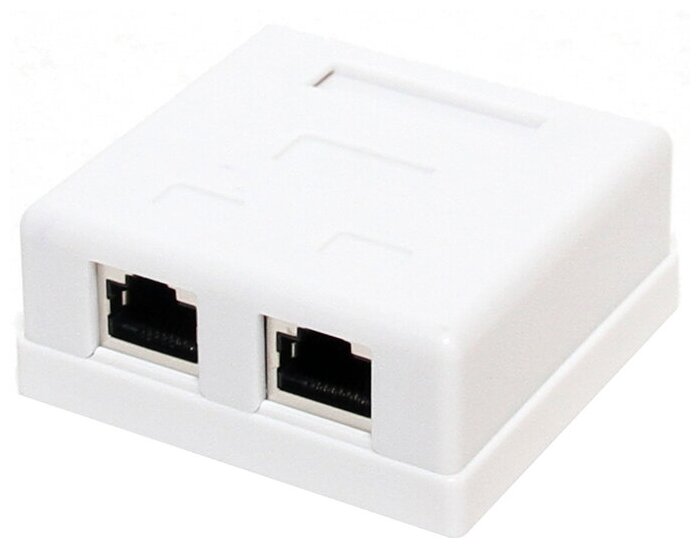 5bites Монтажное оборудование LY-SB11 Розетка внешняя RJ-45 STP 5e кат, 2порт.