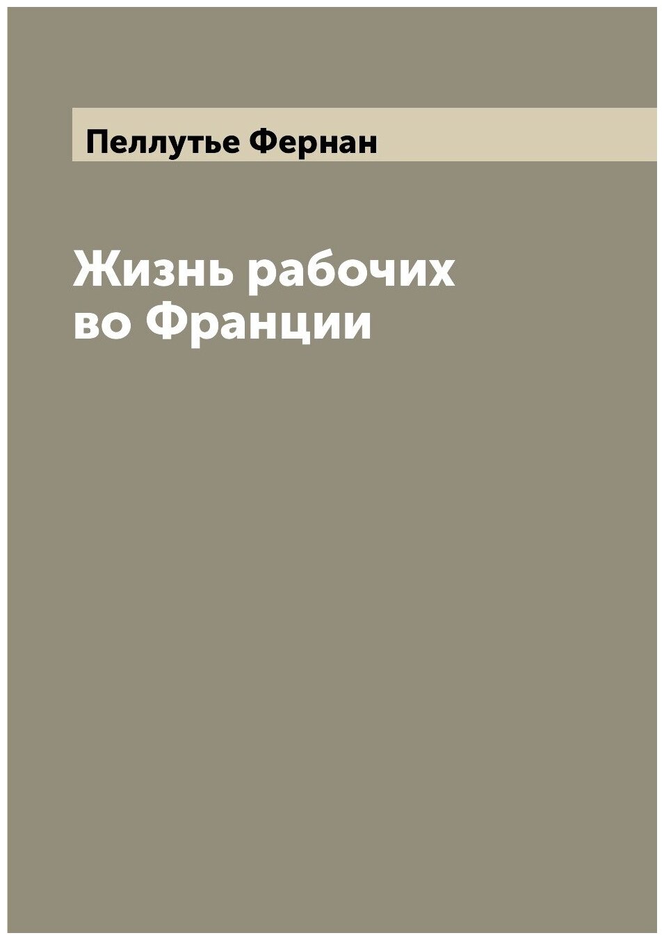 Книга Жизнь рабочих во Франции - фото №1