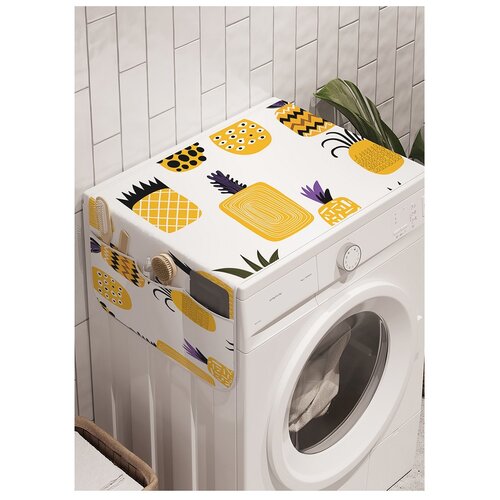 фото Органайзер для хранения "ароматный ананас" на стиральную машину, 45x120 см ambesonne