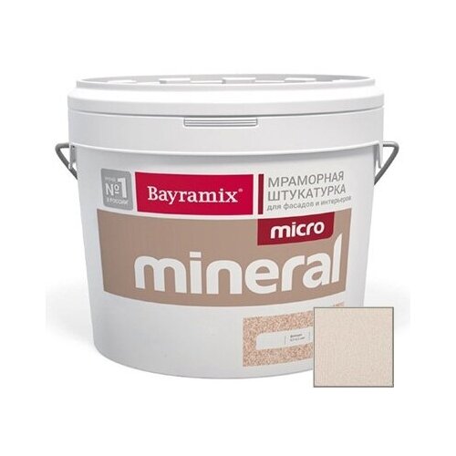 Декоративная штукатурка Bayramix Mineral Micro 647+SILVER 15 кг декоративная штукатурка bayramix mineral gold g081 15 кг