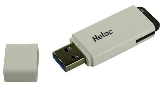 Флешка Netac U185 16ГБ USB3.0 белый (NT03U185N-016G-30WH) - фото №1