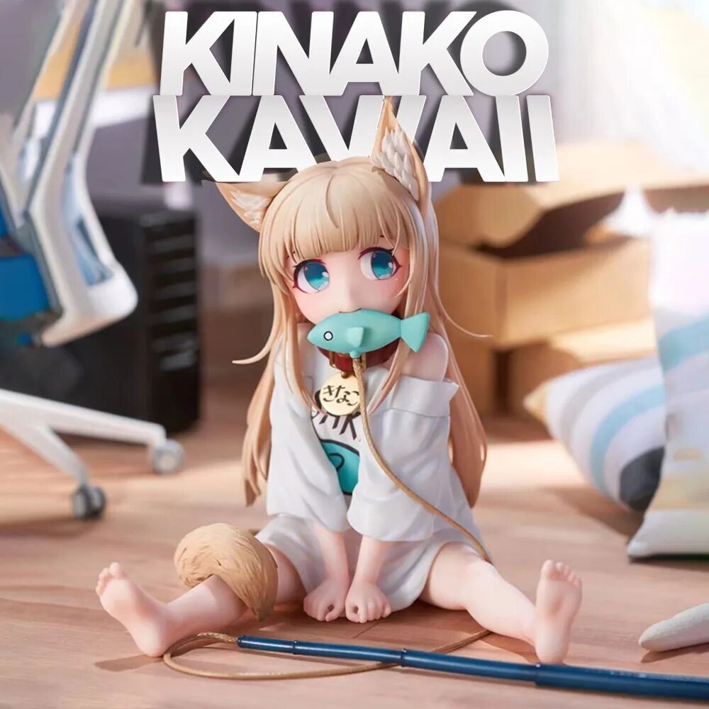 Аниме фигурка Kawaii Kinako Osuwari Osakana Ver. / 12 см