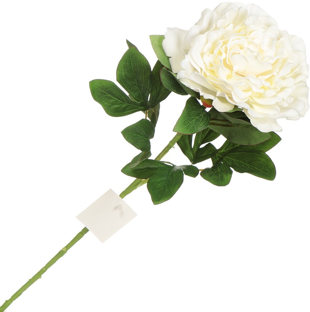 Цветок искусственный декоративный Пион, 75 см, бел, Y3-1545