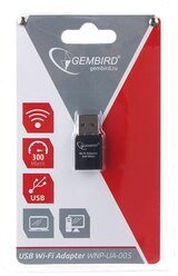 Сетевой адаптер WiFi Gembird WNP-UA-005 300Мбит, USB 802.11b/g/n