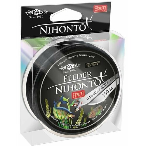 фото Леска для рыбалки на фидер / рыболовная фидерная nihonto feeder (mikado), 150м, 0.28мм