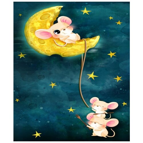 Картина по номерам Сладкий сон мышонка 40х50 см Hobby Home картина по номерам два мышонка 40х50 см