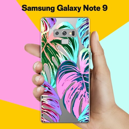 силиконовый чехол розовый ананас на samsung galaxy note 9 самсунг галакси нот 9 Силиконовый чехол на Samsung Galaxy Note 9 Яркая пальма / для Самсунг Галакси Ноут 9