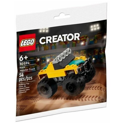 конструктор lego грузовик для трюков и кольцо из огня 60357 stunt truck Конструктор LEGO Creator Polybag Rock Monster-Truck Монстр-Трак 54 деталей / 30594