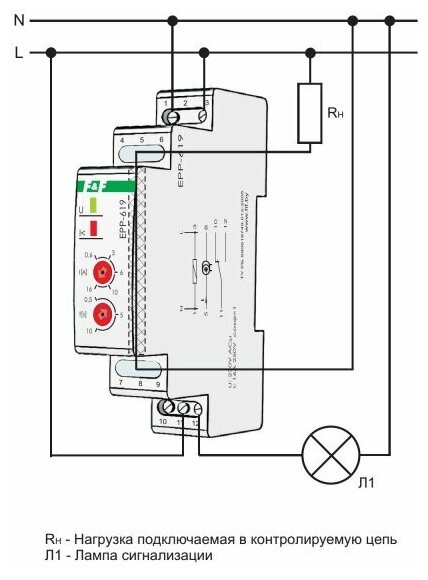 Реле контроля тока EPP-619-02 2-16A для систем автоматики ЕА03004014
