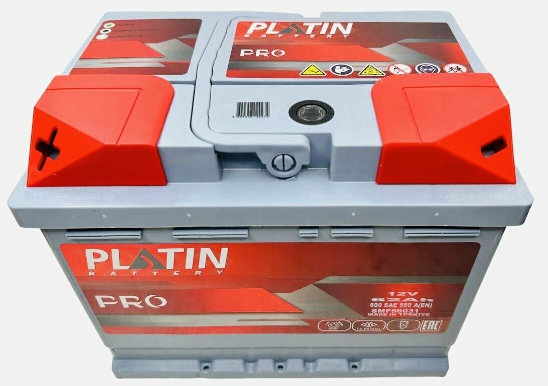 Аккумулятор автомобильный Platin Pro 62 Ач 550 A п. п. SMF L2 242х175х190