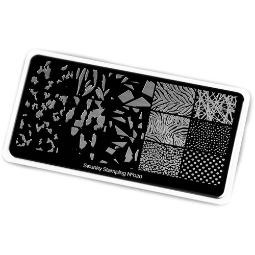 Swanky Stamping пластина 020 12 х 6 см черный