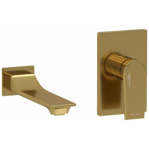 Встраиваемый комплект для раковины, матовое золото, WasserKRAFT Aisch A55543