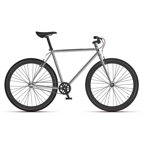 фото Велосипед black one urban 700 серебристый/черный 2020-2021 (рама 19")(hq-0003948)