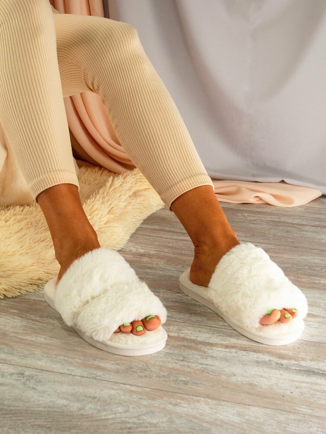 Тапочки Леопард Leo Home slippers