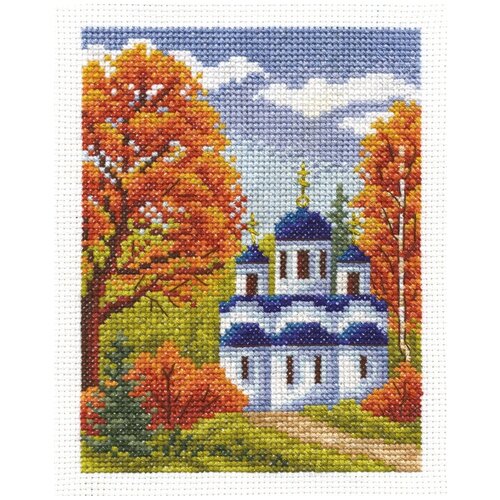 Klart Набор для вышивания Осенний денек (8-026), разноцветный, 35.6 х 14.5 см