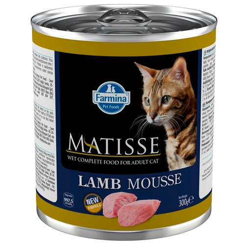 Влажный корм для кошек Farmina Matisse, ягненок 300 г (мусс)