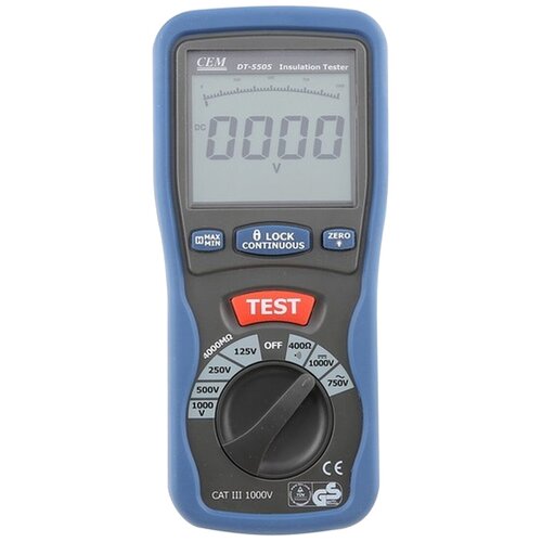 Мегаомметр цифровой CEM DT-5505 ручные инструменты grounding resistance meter cem dt 5300b